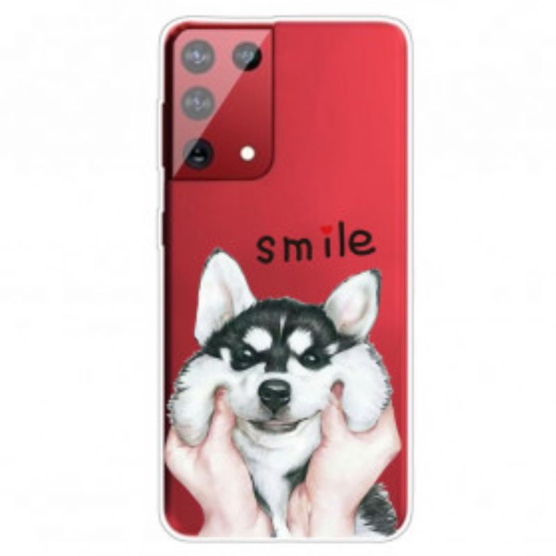 Telefoonhoesje voor Samsung Galaxy S21 Ultra 5G Lach Hond