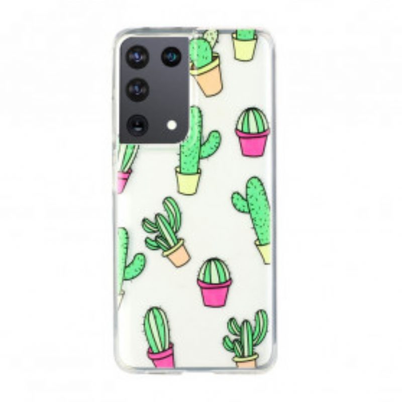 Telefoonhoesje voor Samsung Galaxy S21 Ultra 5G Mini Cactussen