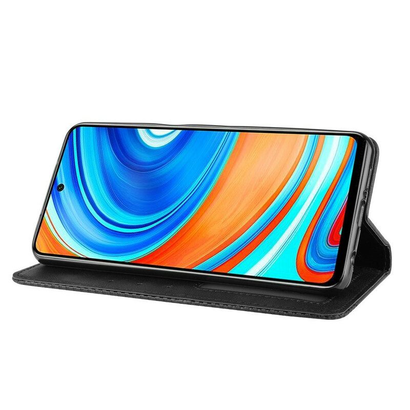 Bescherming Hoesje voor Xiaomi Redmi Note 9S / 9 Pro Folio-hoesje Gestileerd Vintage Leereffect