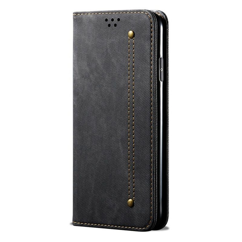 Bescherming Hoesje voor Xiaomi Redmi Note 9S / 9 Pro Folio-hoesje Spijkerstof