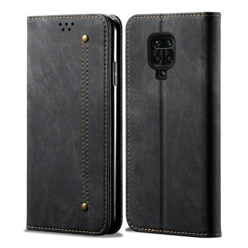 Bescherming Hoesje voor Xiaomi Redmi Note 9S / 9 Pro Folio-hoesje Spijkerstof