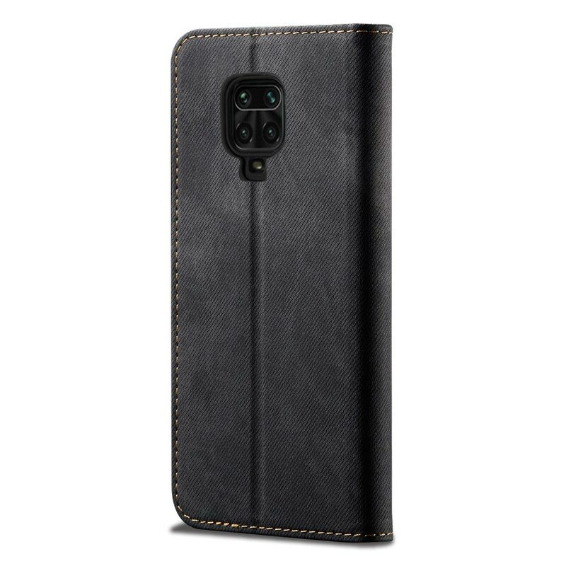 Bescherming Hoesje voor Xiaomi Redmi Note 9S / 9 Pro Folio-hoesje Spijkerstof