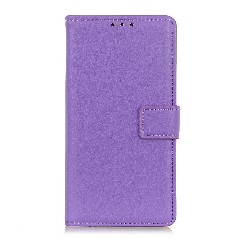 Flip Case voor Xiaomi Redmi Note 9S / 9 Pro Effen Kunstleer