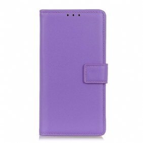 Flip Case voor Xiaomi Redmi Note 9S / 9 Pro Effen Kunstleer