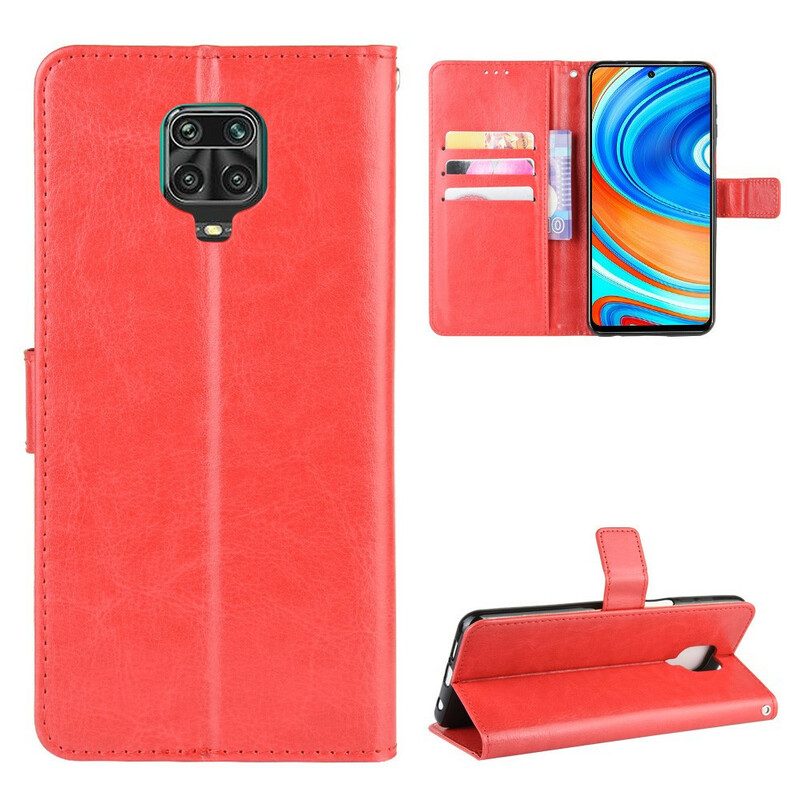 Folio-hoesje voor Xiaomi Redmi Note 9S / 9 Pro Flitsend Kunstleer