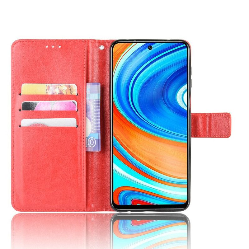 Folio-hoesje voor Xiaomi Redmi Note 9S / 9 Pro Flitsend Kunstleer