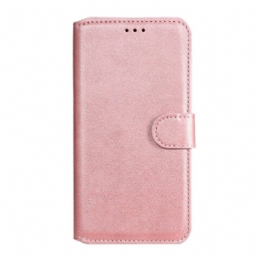 Folio-hoesje voor Xiaomi Redmi Note 9S / 9 Pro Klassieke Lederen Stijl