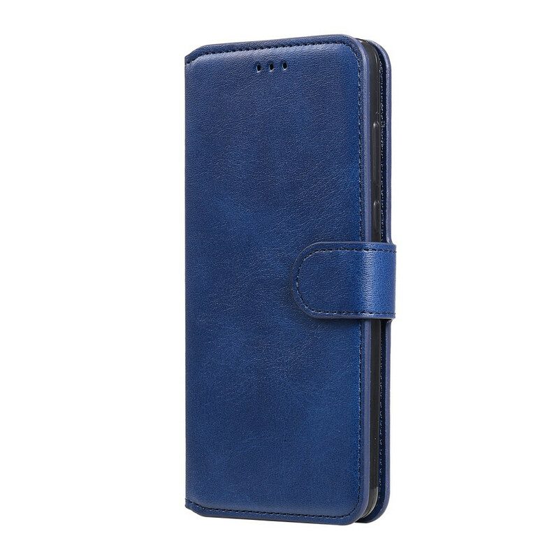 Folio-hoesje voor Xiaomi Redmi Note 9S / 9 Pro Klassieke Lederen Stijl