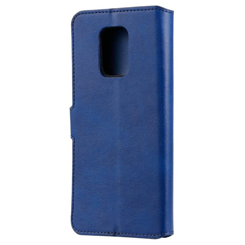 Folio-hoesje voor Xiaomi Redmi Note 9S / 9 Pro Klassieke Lederen Stijl