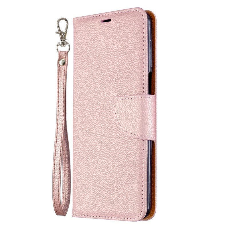 Folio-hoesje voor Xiaomi Redmi Note 9S / 9 Pro Litchi-leereffect