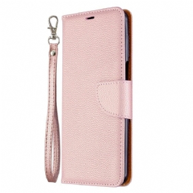 Folio-hoesje voor Xiaomi Redmi Note 9S / 9 Pro Litchi-leereffect