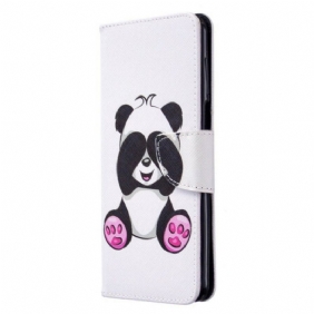 Folio-hoesje voor Xiaomi Redmi Note 9S / 9 Pro Panda-plezier