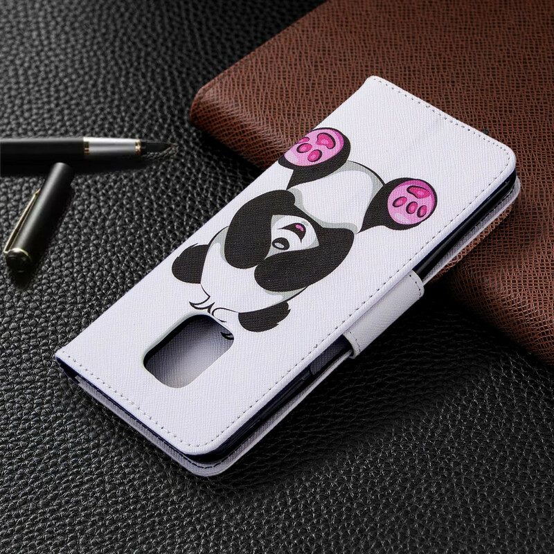 Folio-hoesje voor Xiaomi Redmi Note 9S / 9 Pro Panda-plezier