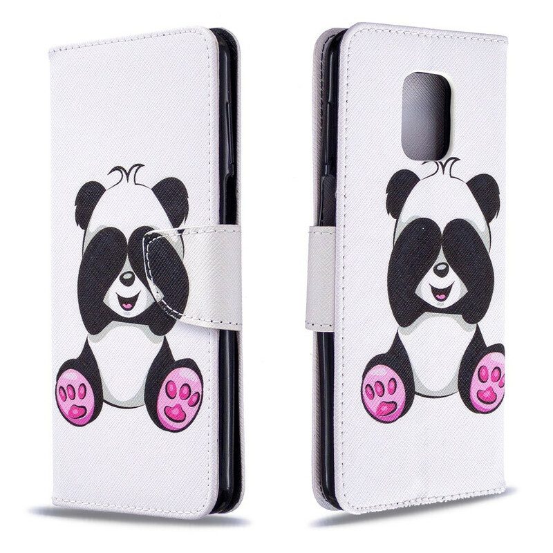 Folio-hoesje voor Xiaomi Redmi Note 9S / 9 Pro Panda-plezier