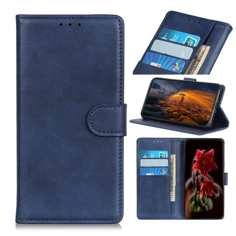 Folio-hoesje voor Xiaomi Redmi Note 9S / 9 Pro Retro Mat Leereffect