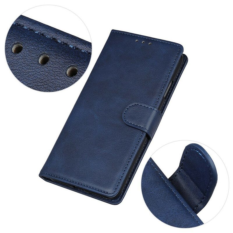 Folio-hoesje voor Xiaomi Redmi Note 9S / 9 Pro Retro Mat Leereffect