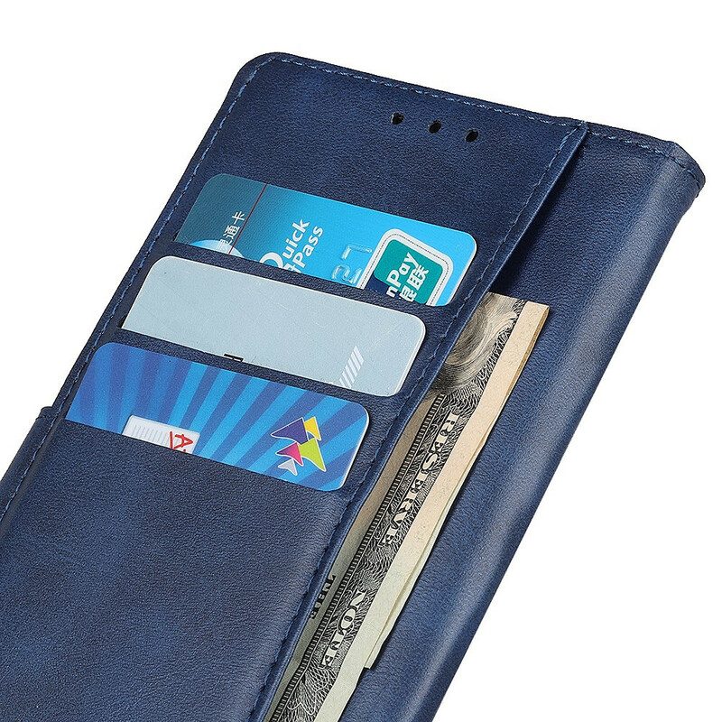 Folio-hoesje voor Xiaomi Redmi Note 9S / 9 Pro Retro Mat Leereffect