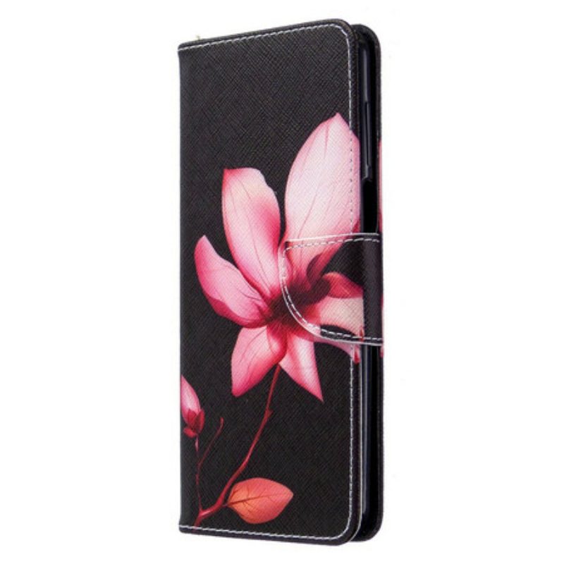 Folio-hoesje voor Xiaomi Redmi Note 9S / 9 Pro Roze Bloem