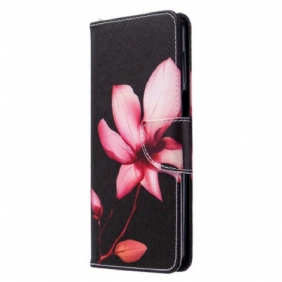 Folio-hoesje voor Xiaomi Redmi Note 9S / 9 Pro Roze Bloem