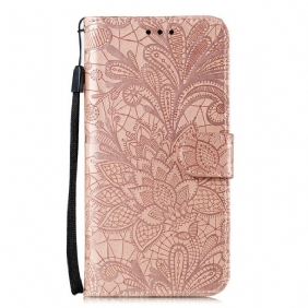 Folio-hoesje voor Xiaomi Redmi Note 9S / 9 Pro Tribale Bloemen