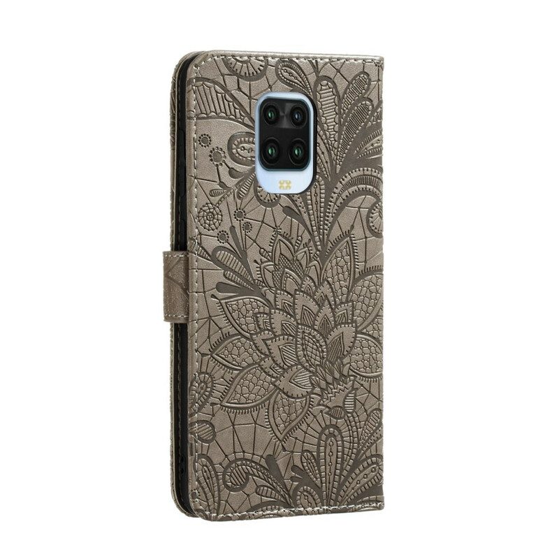 Folio-hoesje voor Xiaomi Redmi Note 9S / 9 Pro Tribale Bloemen