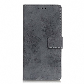 Folio-hoesje voor Xiaomi Redmi Note 9S / 9 Pro Vintage Leereffect