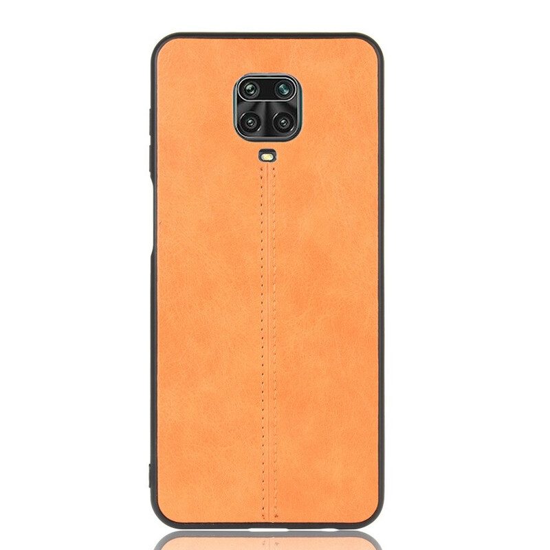 Hoesje voor Xiaomi Redmi Note 9S / 9 Pro Couture-leereffect