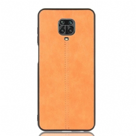 Hoesje voor Xiaomi Redmi Note 9S / 9 Pro Couture-leereffect