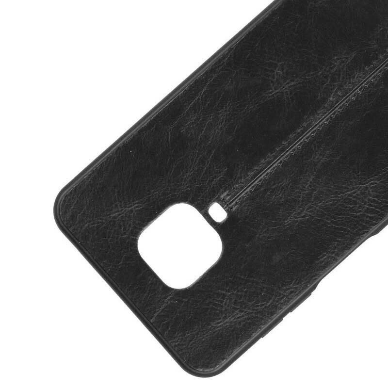 Hoesje voor Xiaomi Redmi Note 9S / 9 Pro Couture-leereffect