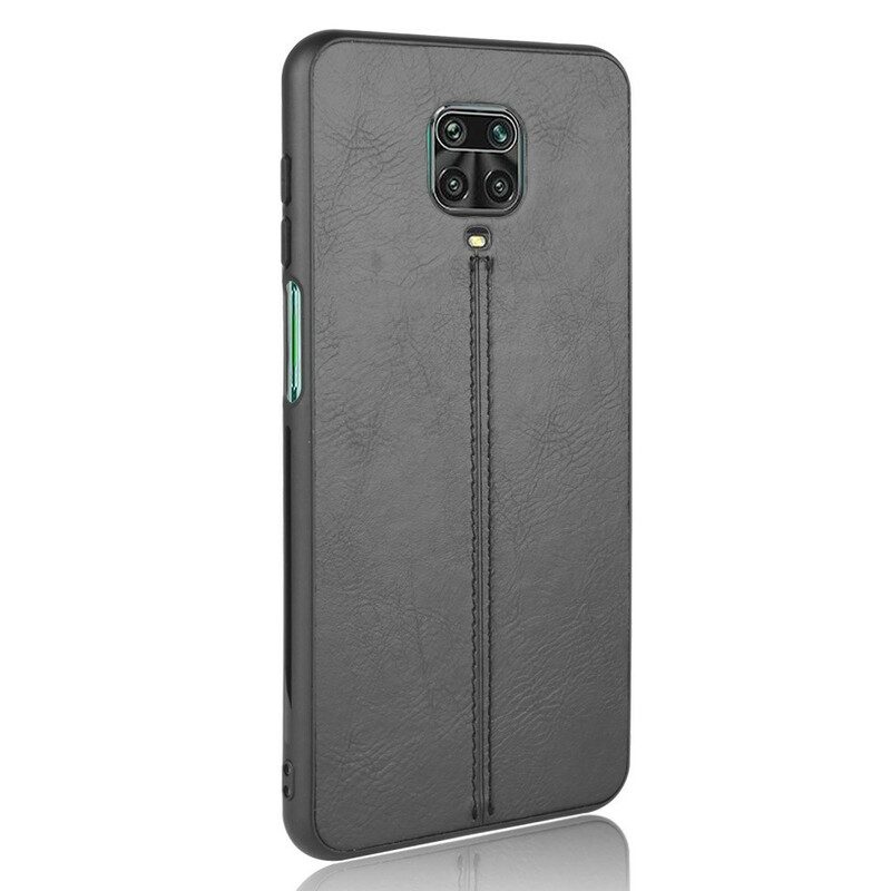 Hoesje voor Xiaomi Redmi Note 9S / 9 Pro Couture-leereffect