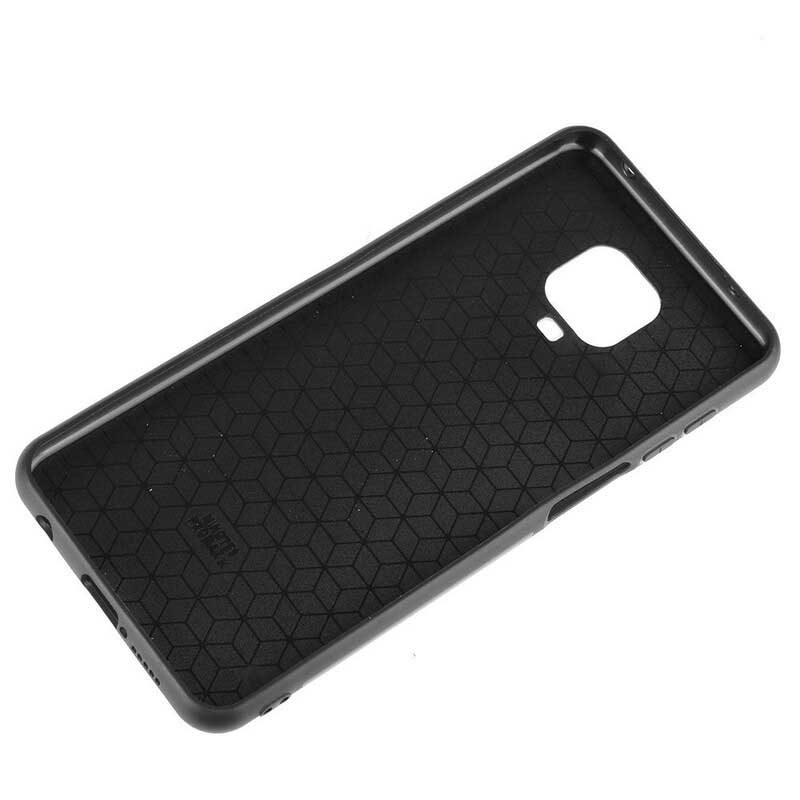 Hoesje voor Xiaomi Redmi Note 9S / 9 Pro Couture-leereffect