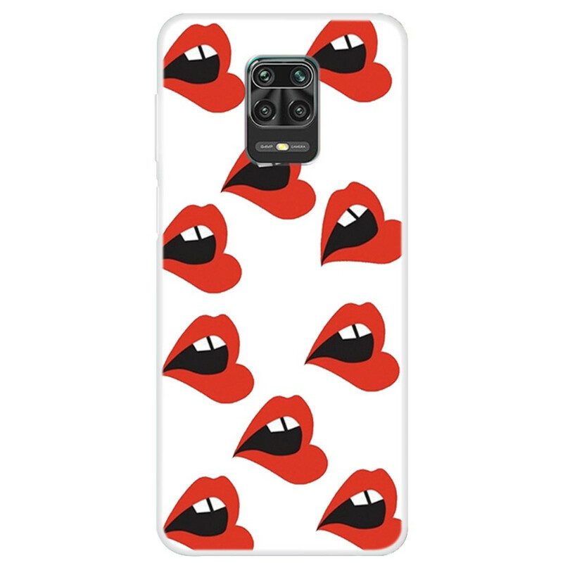 Hoesje voor Xiaomi Redmi Note 9S / 9 Pro Getuite Lippen