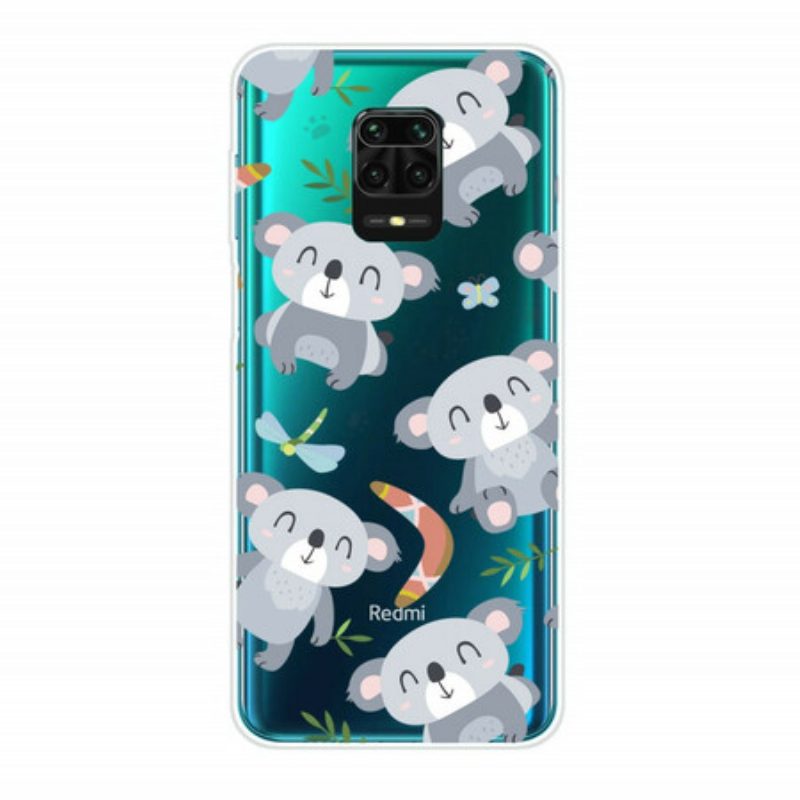 Hoesje voor Xiaomi Redmi Note 9S / 9 Pro Kleine Grijze Panda's