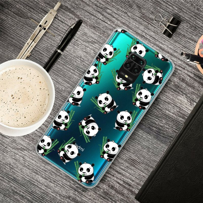 Hoesje voor Xiaomi Redmi Note 9S / 9 Pro Kleine Panda's