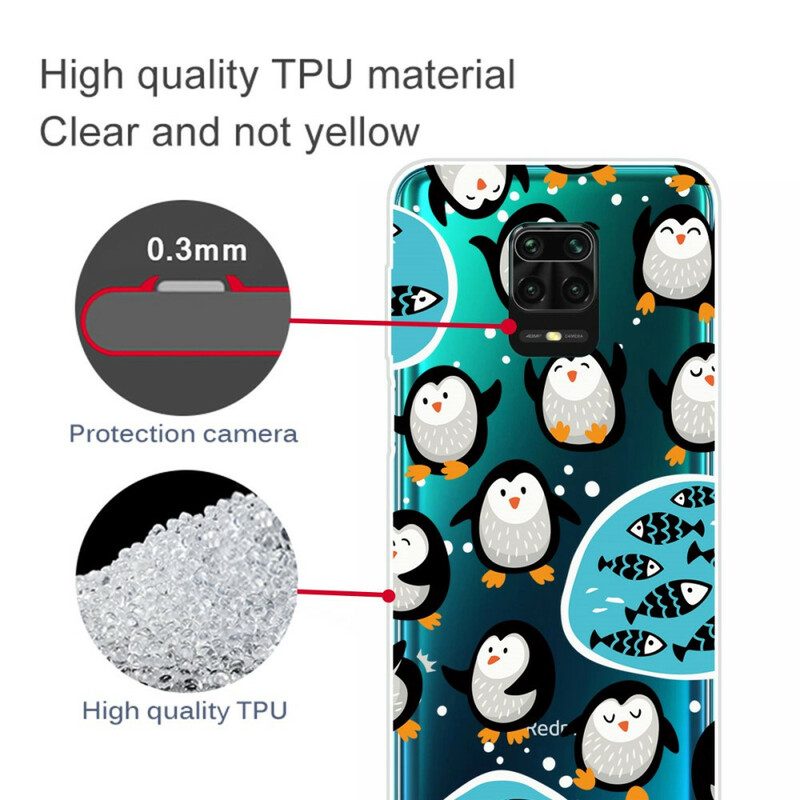 Hoesje voor Xiaomi Redmi Note 9S / 9 Pro Pinguïns