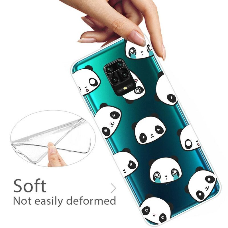 Hoesje voor Xiaomi Redmi Note 9S / 9 Pro Sentimentele Panda's