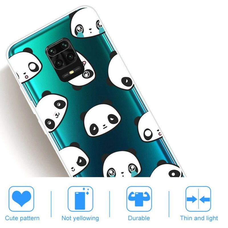 Hoesje voor Xiaomi Redmi Note 9S / 9 Pro Sentimentele Panda's