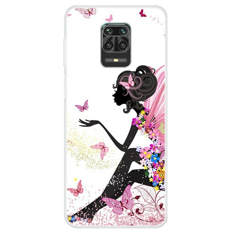 Hoesje voor Xiaomi Redmi Note 9S / 9 Pro Vlinder Dame