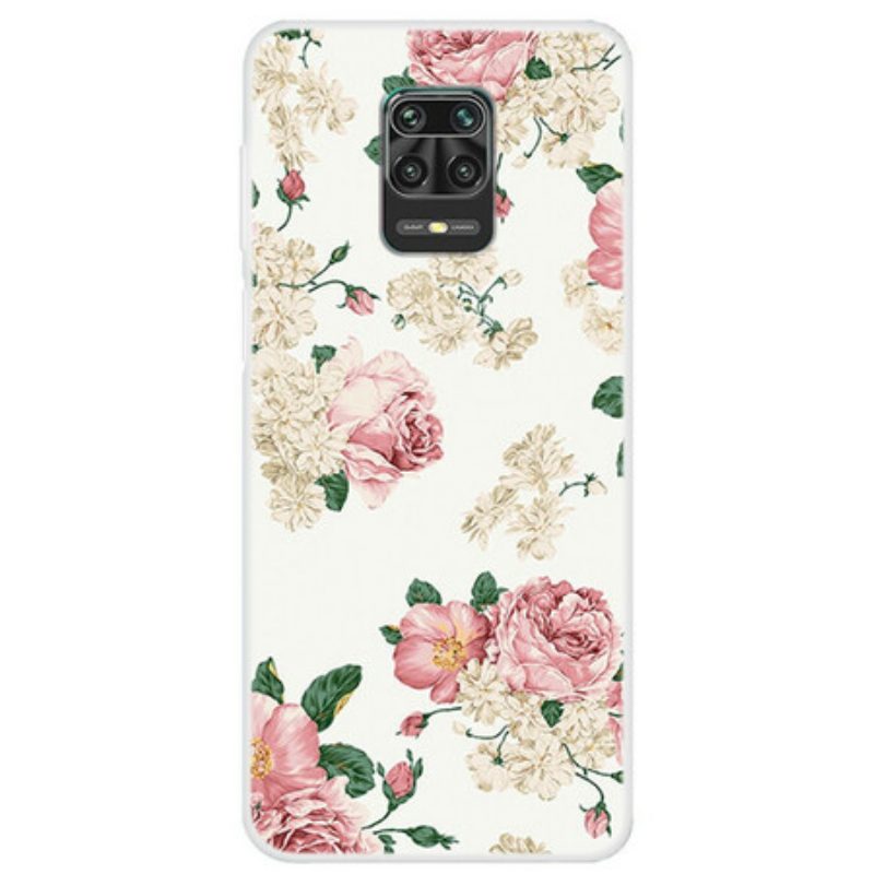 Hoesje voor Xiaomi Redmi Note 9S / 9 Pro Vrijheid Bloemen