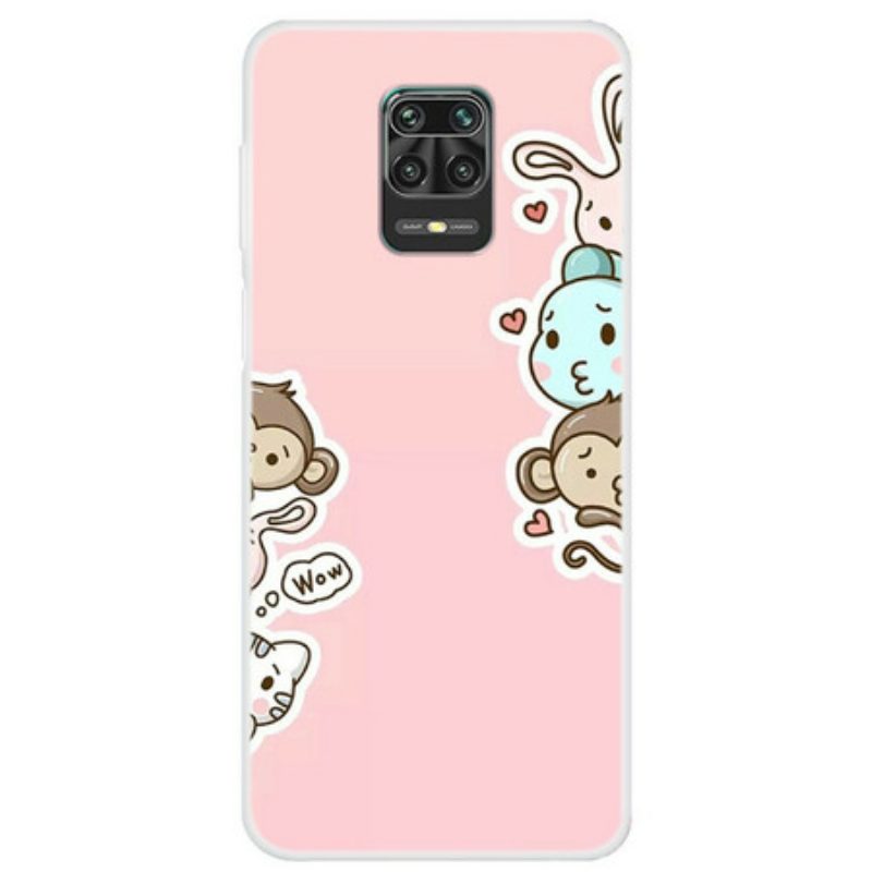 Hoesje voor Xiaomi Redmi Note 9S / 9 Pro Wauw Dieren