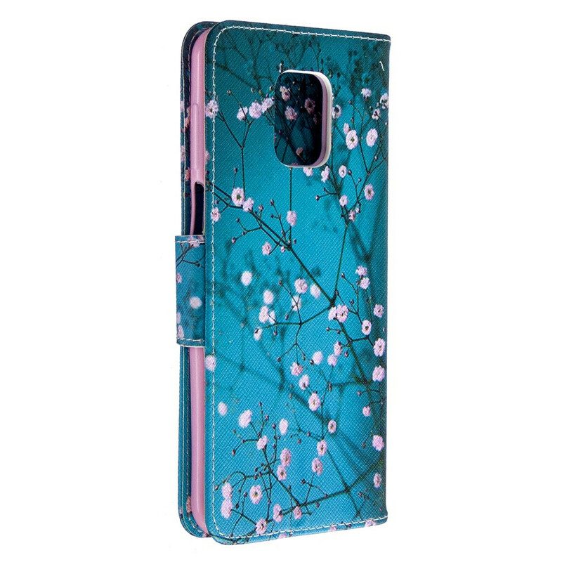 Leren Hoesje voor Xiaomi Redmi Note 9S / 9 Pro Bloeiende Boom