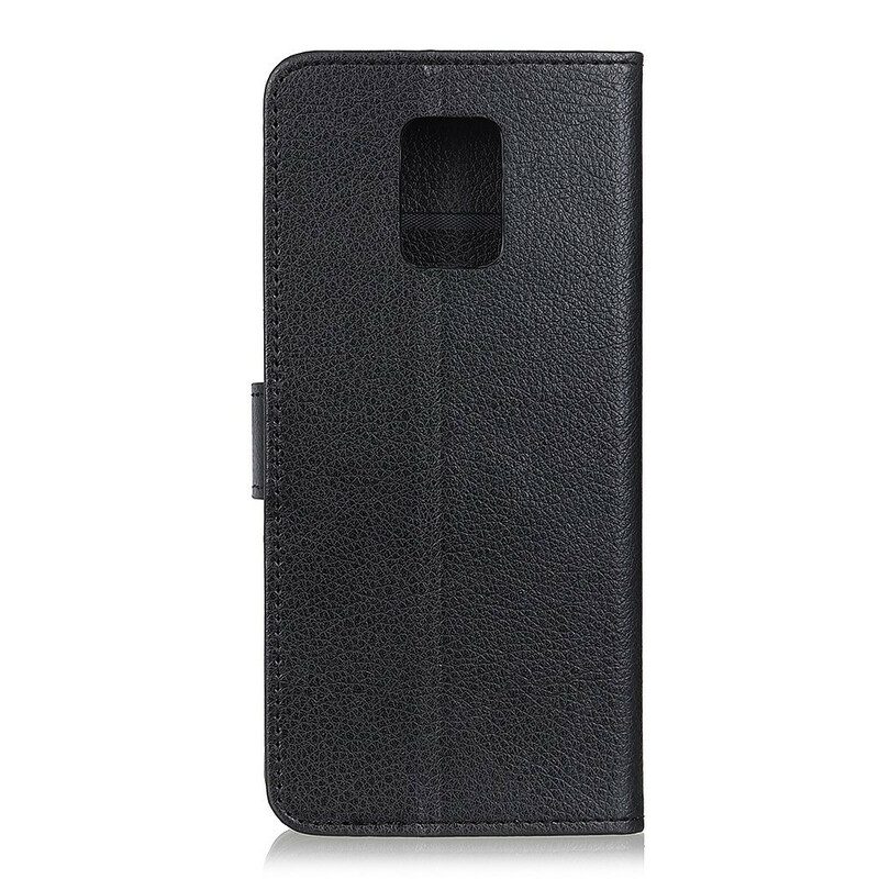 Leren Hoesje voor Xiaomi Redmi Note 9S / 9 Pro Premium Litchi-leereffect