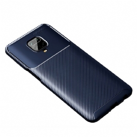 Telefoonhoesje voor Xiaomi Redmi Note 9S / 9 Pro Flexibele Koolstofvezeltextuur