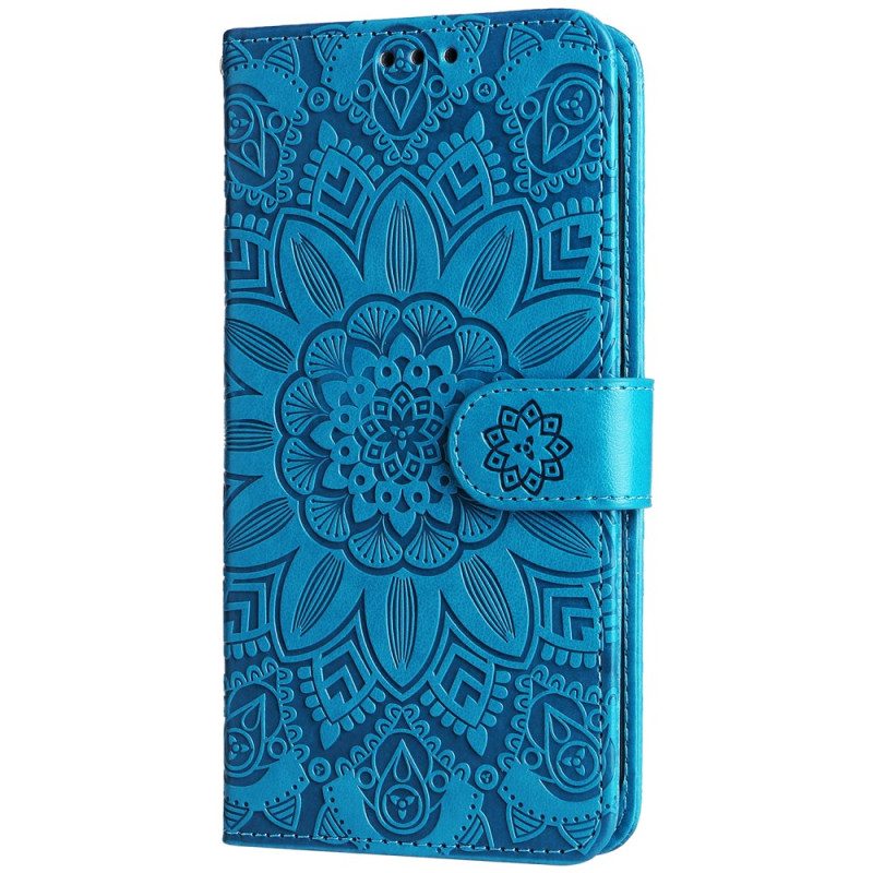 Folio-hoesje Oneplus 12r Prachtige Mandala Met Riem