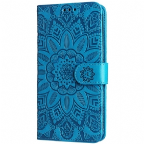 Folio-hoesje Oneplus 12r Prachtige Mandala Met Riem