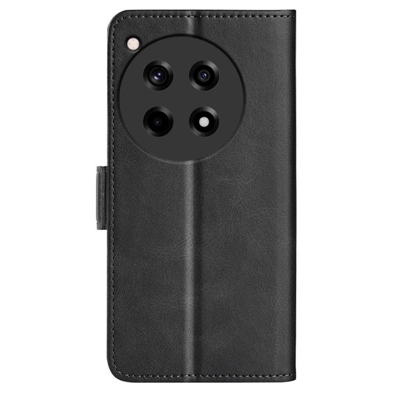 Leren Hoesje Voor Oneplus 12r Dubbele Magnetische Sluiting