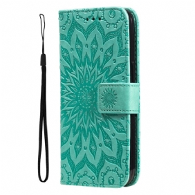 Folio-hoesje voor Honor Magic 5 Lite Mandala Zon Met Lanyard