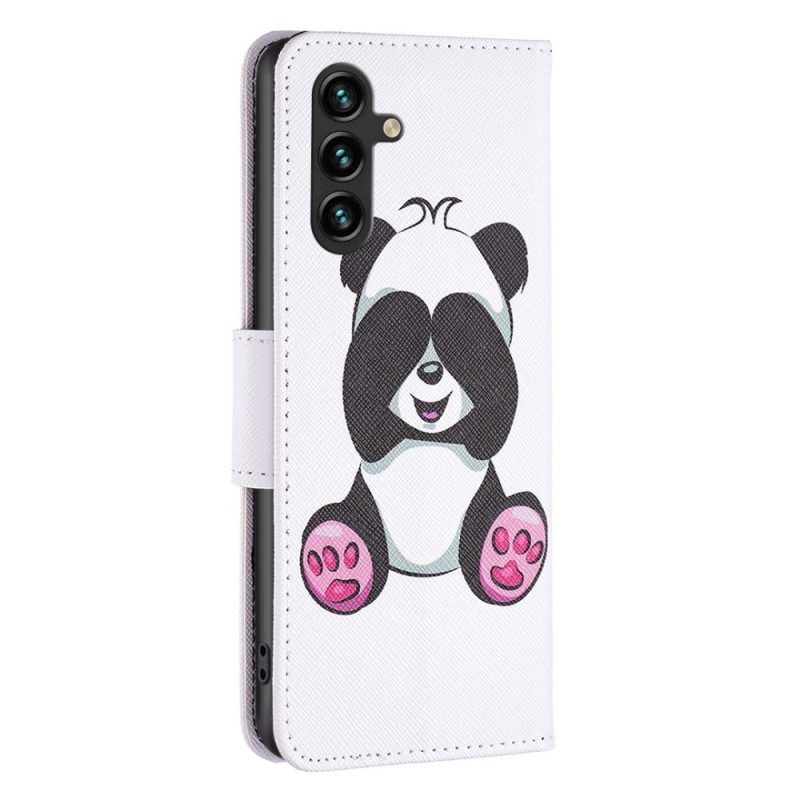 Flip Case voor Samsung Galaxy A14 / A14 5G Panda