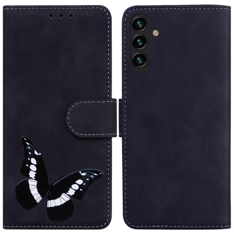 Flip Case voor Samsung Galaxy A14 / A14 5G Vlinder Ontwerp