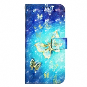 Folio-hoesje voor Samsung Galaxy A14 / A14 5G Met Ketting Skinpro Dux Ducis